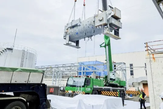 重量物運搬据付工事